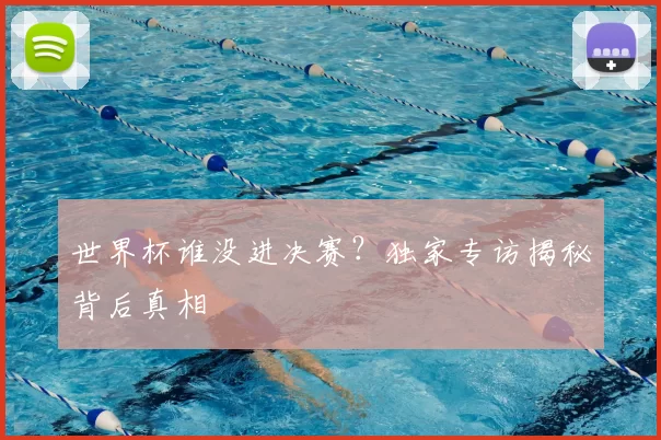 世界杯谁没进决赛?独家专访揭秘背后真相