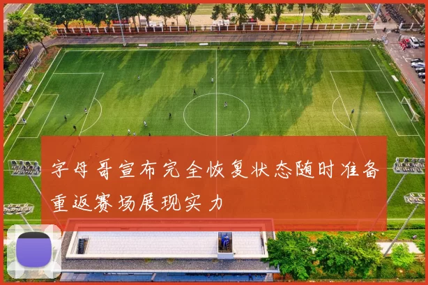 字母哥宣布完全恢复状态随时准备重返赛场展现实力